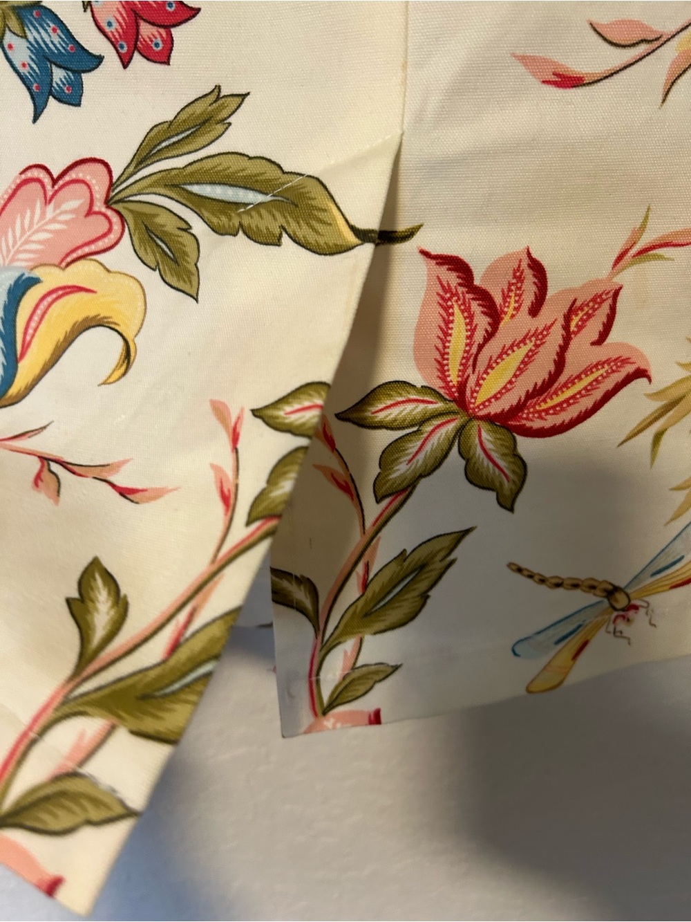 Vintage Talbots Petites Ivory Floral Print Short Skirt Cotton Blend Size 12P - Picture 3 of 9